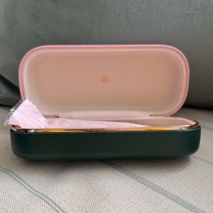 Kate Spade Leather Eyeglass Case with cloth. NWOT